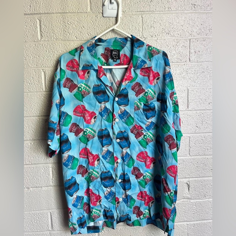 Brain Dead “Cans” Hawaiian shirt
